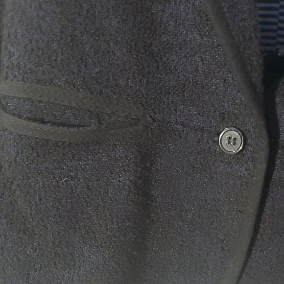 Anthropologie Cartonnier Blazer 4 Shoulder Pads Blue Black - Picture 4 of 12